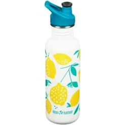 Klean Kanteen Classic 800ml Bottle Sport Cap Lemon