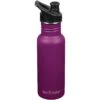 Klean Kanteen Classic Narrow 532ml Bottle Sport Cap Purple Potion -Military1st Shop Classic Narrow Purple Potion 01 1