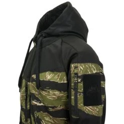 Helikon Rogue Hoodie Full Zip Black / Tiger Stripe -Military1st Shop Helikon Rogue Hoodie Full Zip Black Tiger Stripe 4 2