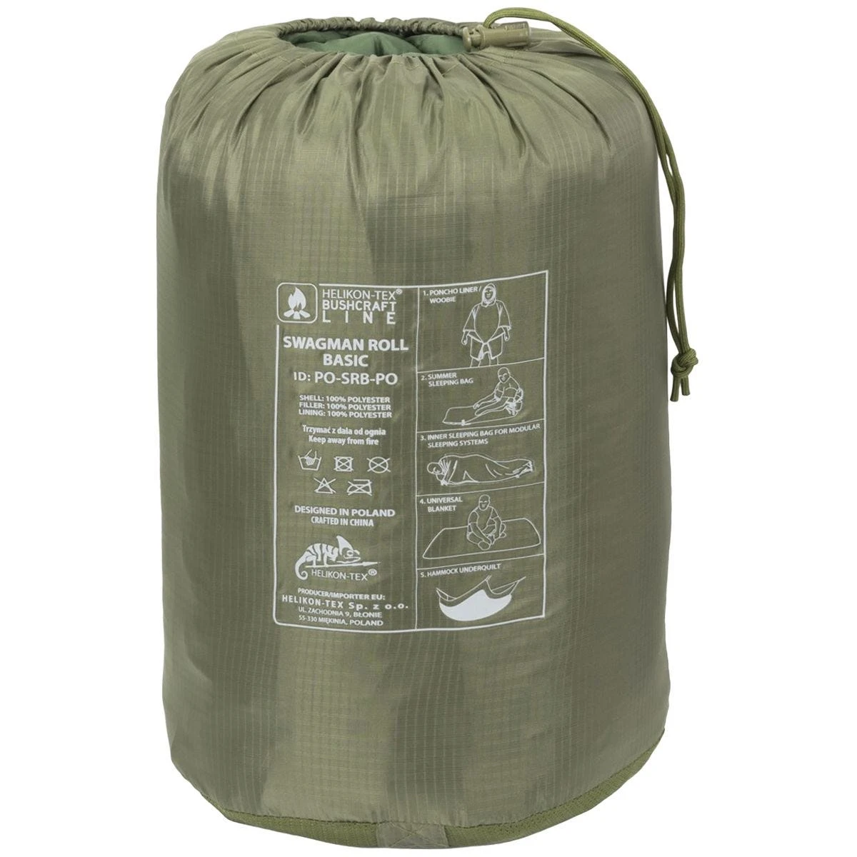 Helikon Swagman Roll Basic Poncho Olive Green 9 Helikon Swagman Roll Basic Poncho Olive Green - Image 7