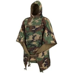 Helikon Swagman Roll Poncho Climashield Apex 67g US Woodland
