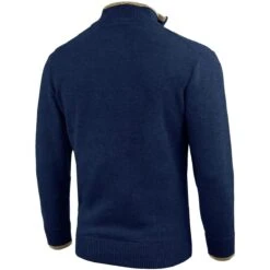 Jack Pyke Ashcombe Zip Neck Pullover Navy -Military1st Shop JZKNITASHNAV 02