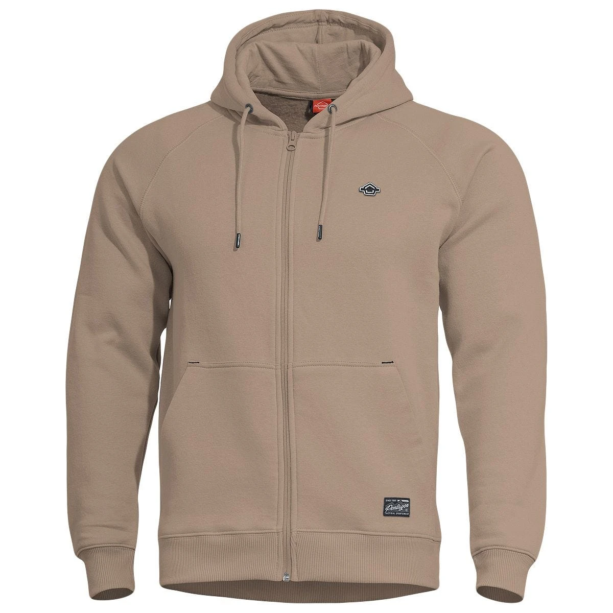 Pentagon Phaeton Zipped Hoodie Tan Brown 3 Pentagon Phaeton Zipped Hoodie Tan Brown