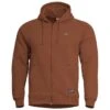 Pentagon Phaeton Zipped Hoodie Maroon Red