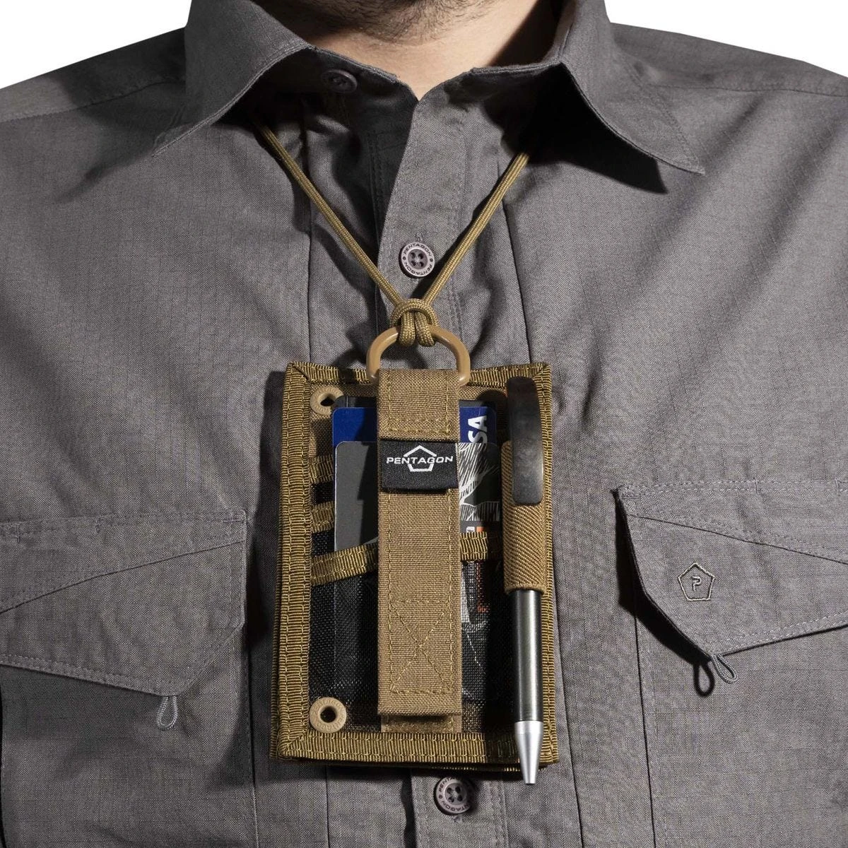 Pentagon ID Card Holder Coyote 6 Pentagon ID Card Holder Coyote - Image 4