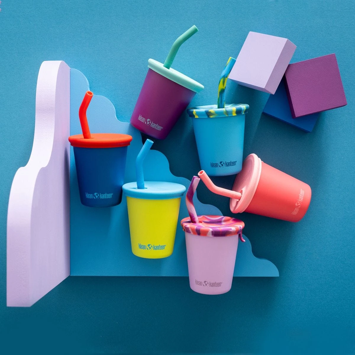 Klean Kanteen Kid's Cup 295ml W/Straw Lid Hawaiian Ocean 6 Klean Kanteen Kid's Cup 295ml W/Straw Lid Hawaiian Ocean - Image 4