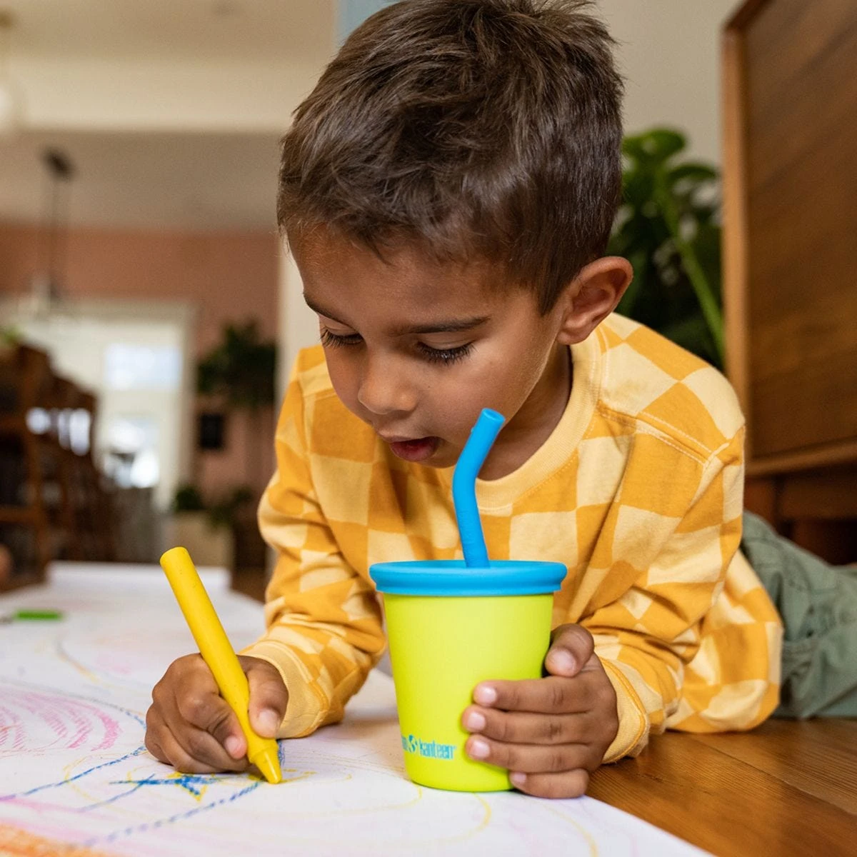 Klean Kanteen Kid's Cup 295ml W/Straw Lid Juicy Pear 4 Klean Kanteen Kid's Cup 295ml W/Straw Lid Juicy Pear - Image 2