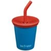Klean Kanteen Kid's Cup 295ml W/Straw Lid Mykonos Blue -Military1st Shop Klean Kanteen Kid s Cup 295ml Straw Lid Mykonos Bluel 1 1200x1200