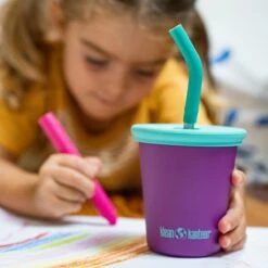 Klean Kanteen Kid's Cup 295ml W/Straw Lid Sparkling Grape -Military1st Shop Klean Kanteen Kid s Cup 295ml Straw Lid Sparkling Grape 2 1200x1200