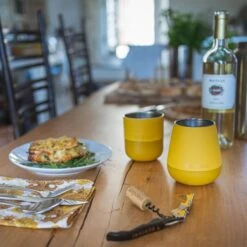 Klean Kanteen Rise 280ml Wine Tumbler Old Gold -Military1st Shop Klean Kanteen Rise 280ml Wine Tumbler Old Gold 2 1200x1200