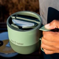 Klean Kanteen Rise 399ml Mug W/Flip Lid Sea Spray -Military1st Shop Klean Kanteen Rise 399ml Mug Flip Lid Sea Spray 2 1200x1200