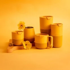 Klean Kanteen Rise 399ml Mug W/Flip Lid Old Gold -Military1st Shop Klean Kanteen Rise Old Gold 1200x1200 3