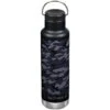 Klean Kanteen 592ml Classic Vacuum Insulated Bottle Loop Cap Black Camo -Military1st Shop Klean Kanteen 592ml Classic Loop Cap 01 3