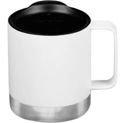 Klean Kanteen 355ml Insulated Camp Mug W/Tumbler Lid Matte White 8 Klean Kanteen 355ml Insulated Camp Mug W/Tumbler Lid Matte White -Military1st Shop Klean Kanteen Insulated Mug 03