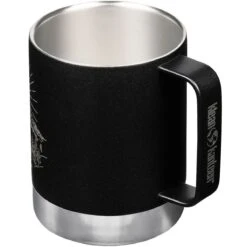 Klean Kanteen 355ml Insulated Camp Mug W/Tumbler Lid Mountain-Black -Military1st Shop Klean Kanteen Insulated Mug Mountain Black 02