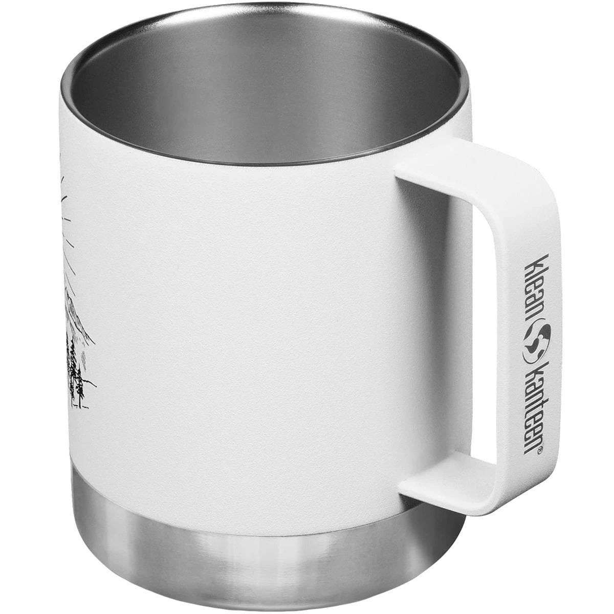 Klean Kanteen 355ml Insulated Camp Mug W/Tumbler Lid Mountain-Matte White 4 Klean Kanteen 355ml Insulated Camp Mug W/Tumbler Lid Mountain-Matte White - Image 2