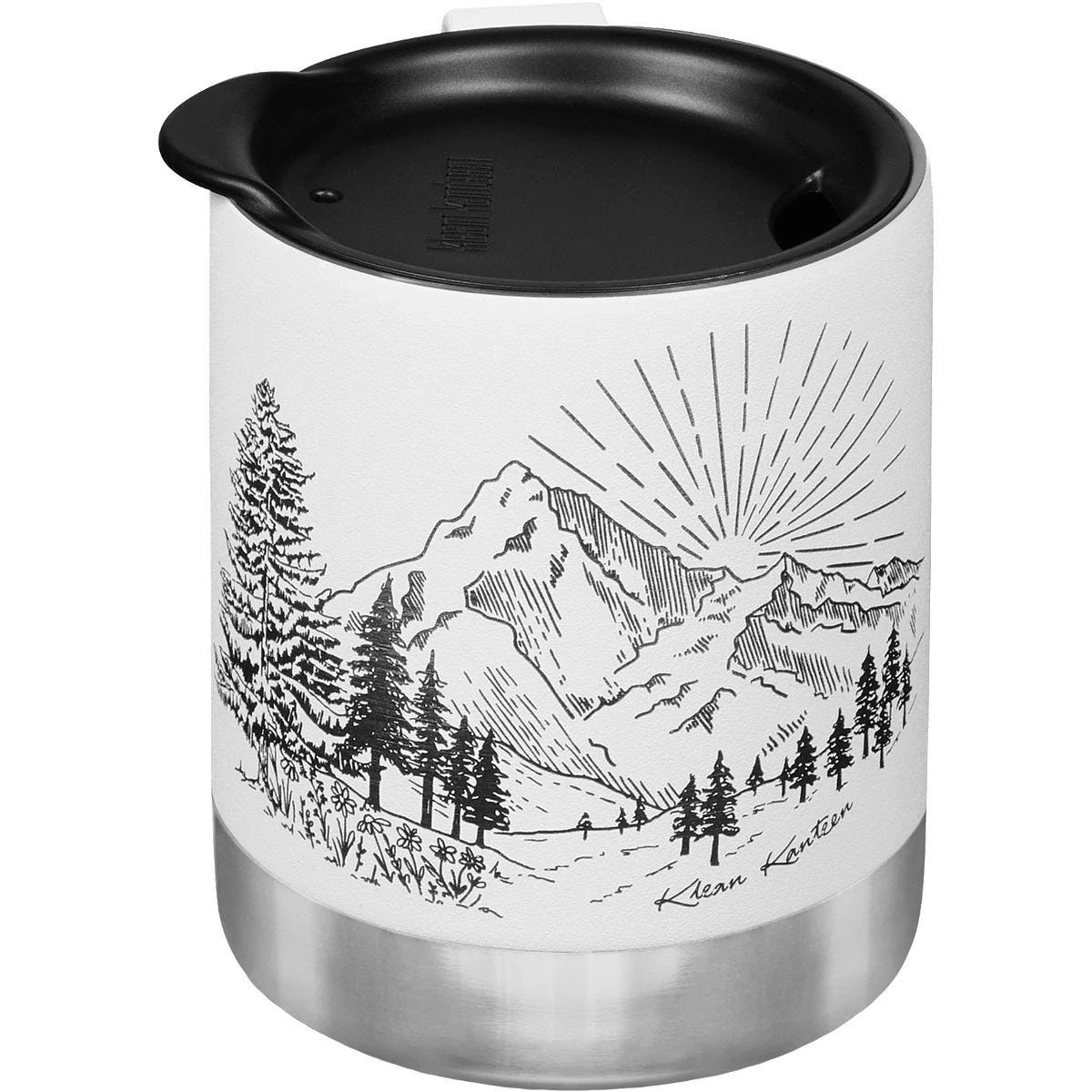 Klean Kanteen 355ml Insulated Camp Mug W/Tumbler Lid Mountain-Matte White 7 Klean Kanteen 355ml Insulated Camp Mug W/Tumbler Lid Mountain-Matte White - Image 5