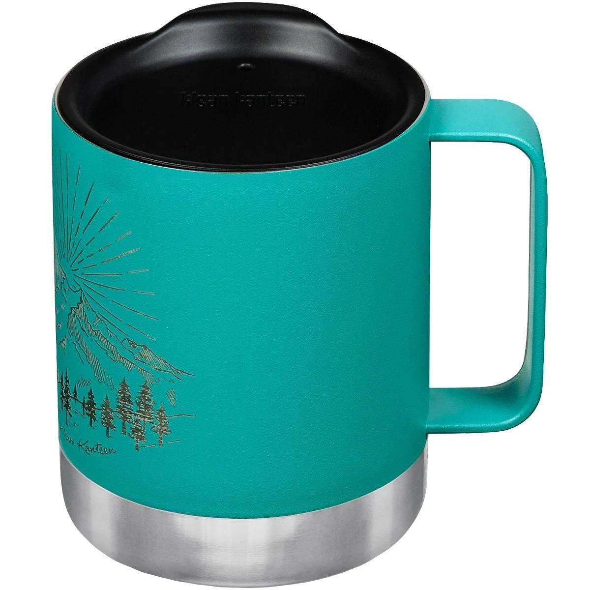 Klean Kanteen 355ml Insulated Camp Mug W/Tumbler Lid Mountain-Porcelain 5 Klean Kanteen 355ml Insulated Camp Mug W/Tumbler Lid Mountain-Porcelain - Image 3