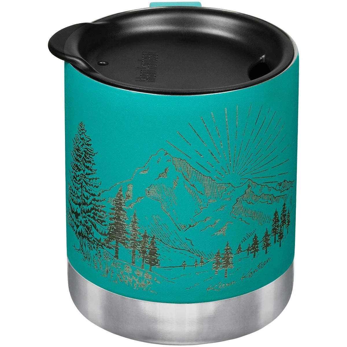 Klean Kanteen 355ml Insulated Camp Mug W/Tumbler Lid Mountain-Porcelain 7 Klean Kanteen 355ml Insulated Camp Mug W/Tumbler Lid Mountain-Porcelain - Image 5