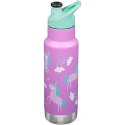 Klean Kanteen Kid Kanteen 355ml Classic Insulated Bottle Sport Cap Unicorns -Military1st Shop Klean Kanteen Narrow Unicorns 02