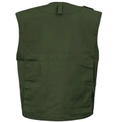 Fox Outdoor Heavy Vest OD Green 7 Fox Outdoor Heavy Vest OD Green -Military1st Shop MFH 04253B Outdoor Vest Heavy Version OD Green 003