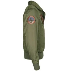 Mil-Tec Top Gun Flight Jacket Hornet Olive Drab -Military1st Shop Mil Tec Top Gun Flight Jacket Hornet Olive Drab 3 1200x1200
