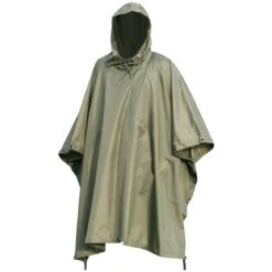 Waterproof Poncho Ripstop Olive