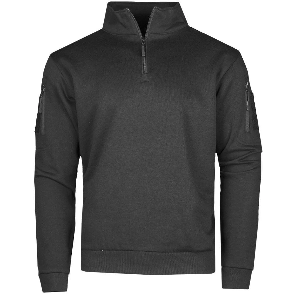 Mil-Tec Tactical Sweatshirt With Zipper Black 3 Mil-Tec Tactical Sweatshirt With Zipper Black