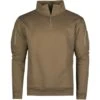 Mil-Tec Tactical Sweatshirt With Zipper Dark Coyote -Military1st Shop Mil Tec Sweatshirt DarkCoyote 01 1001x1001