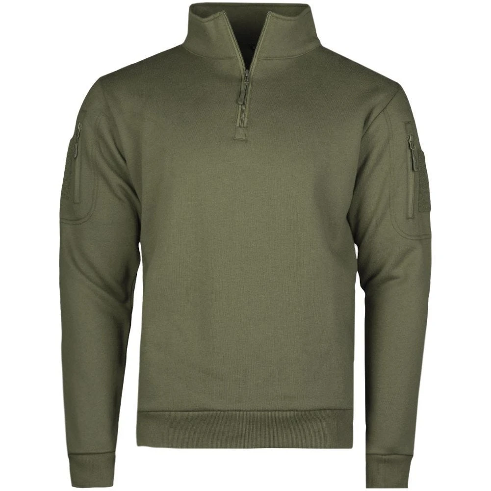 Mil-Tec Tactical Sweatshirt With Zipper Ranger Green 3 Mil-Tec Tactical Sweatshirt With Zipper Ranger Green
