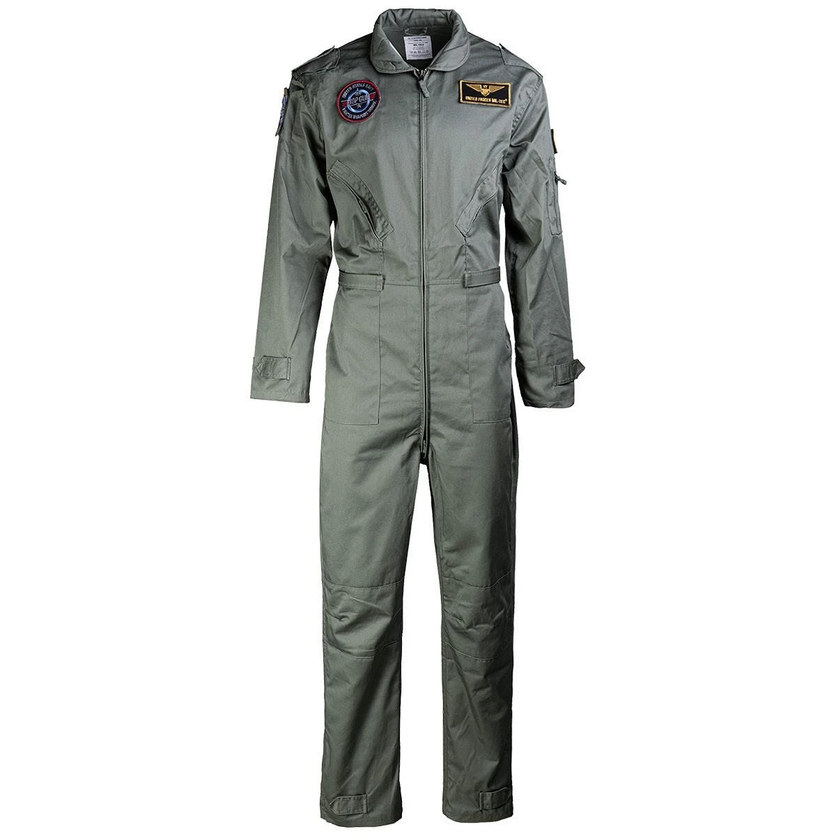 Mil-Tec US Flight Coverall With Patches Olive 3 Mil-Tec US Flight Coverall With Patches Olive