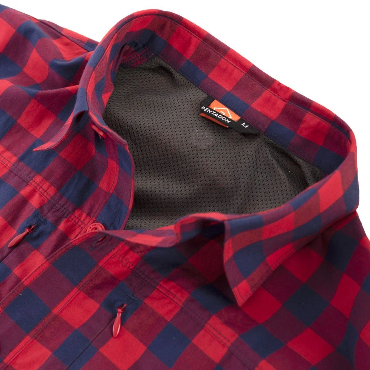 Pentagon QT Tactical Shirt Red Checks - Image 2