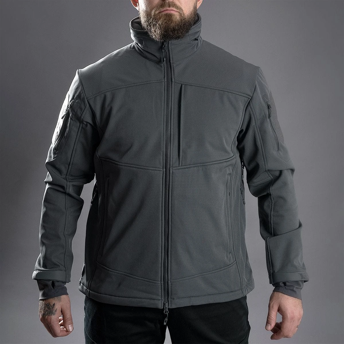 STOIRM Tactical Softshell Jacket Dark Grey 3 STOIRM Tactical Softshell Jacket Dark Grey