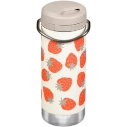 Klean Kanteen TKWide 355ml Insulated Bottle Twist Cap W/Straw Strawberries 7 Klean Kanteen TKWide 355ml Insulated Bottle Twist Cap W/Straw Strawberries -Military1st Shop TKWide Strawberries TC 03
