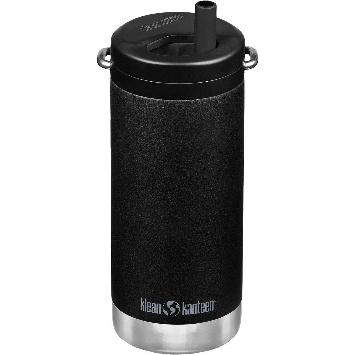 Klean Kanteen TKWide 355ml Insulated Bottle Twist Cap W/Straw Black 3 Klean Kanteen TKWide 355ml Insulated Bottle Twist Cap W/Straw Black