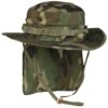 Teesar British Boonie Hat With Neck Flap Ripstop Woodland -Military1st Shop Teesar British Boonie Hat Neck Flap Woodland 1 1200x1200