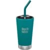 Klean Kanteen 473ml Tumbler Vacuum Insulated Straw Lid Emerald Bay -Military1st Shop Tumbler 16oz Emerald Bay 01