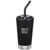 Klean Kanteen 473ml Tumbler Vacuum Insulated Straw Lid Shale Black