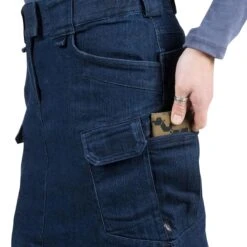 Helikon Women's Urban Tactical Skirt Denim Mid Dark Blue -Military1st Shop Urban Tactical Skirt denim Dark blue 04 1