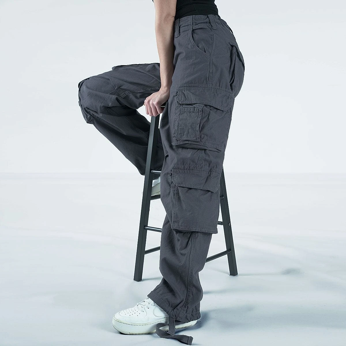 Surplus Ladies Airborne Vintage Trousers Anthracite - Image 2