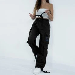 Brandit Ladies Pure Vintage Trousers Black -Military1st Shop W 1003 2 PUREVINTAGETROUSERS BLACK 4