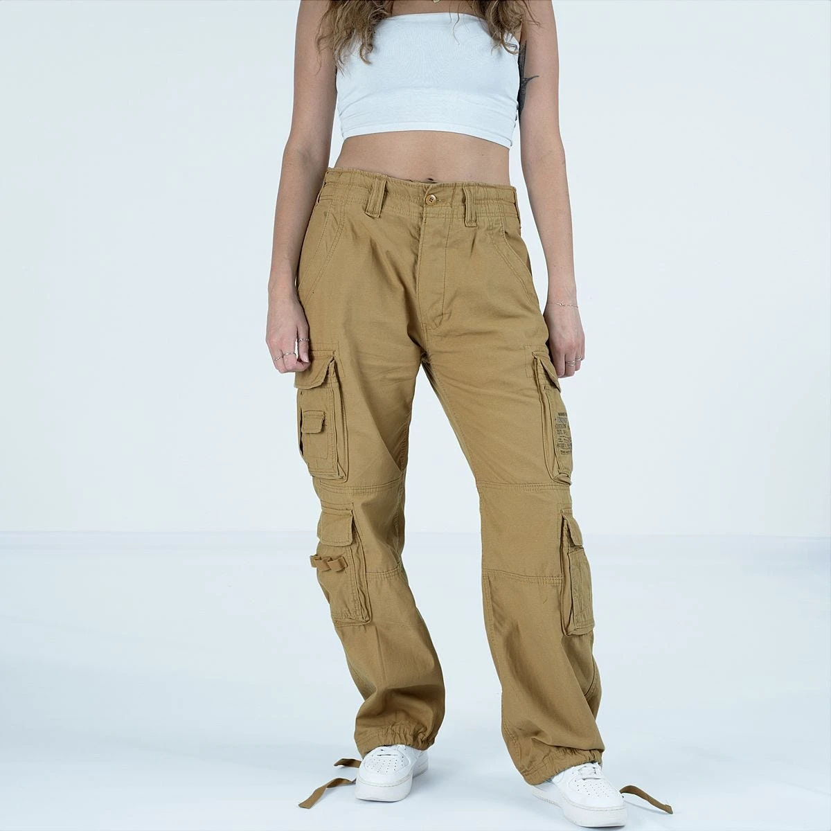 Brandit Ladies Pure Vintage Trousers Beige