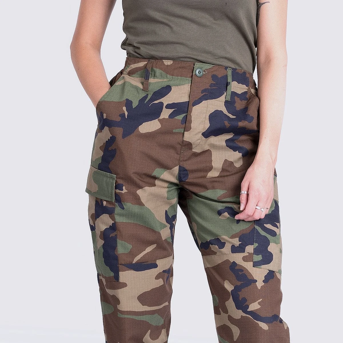 MFH Ladies Ripstop Trousers Woodland 7 MFH Ladies Ripstop Trousers Woodland - Image 5
