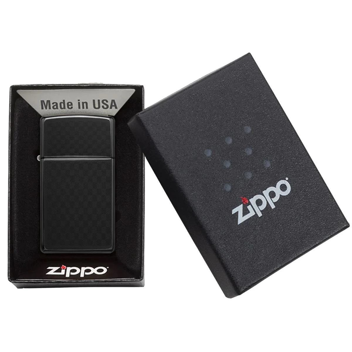 Zippo Carbon Fibre Design Lighter Grey Dusk Iced 4 Zippo Carbon Fibre Design Lighter Grey Dusk Iced - Image 2