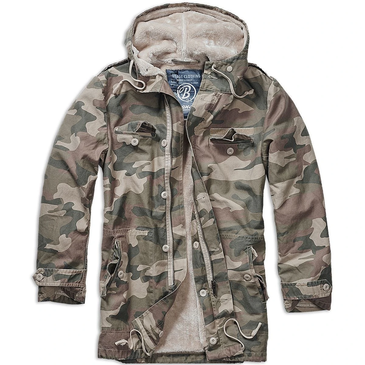 Brandit BW Parka Light Woodland 3 Brandit BW Parka Light Woodland