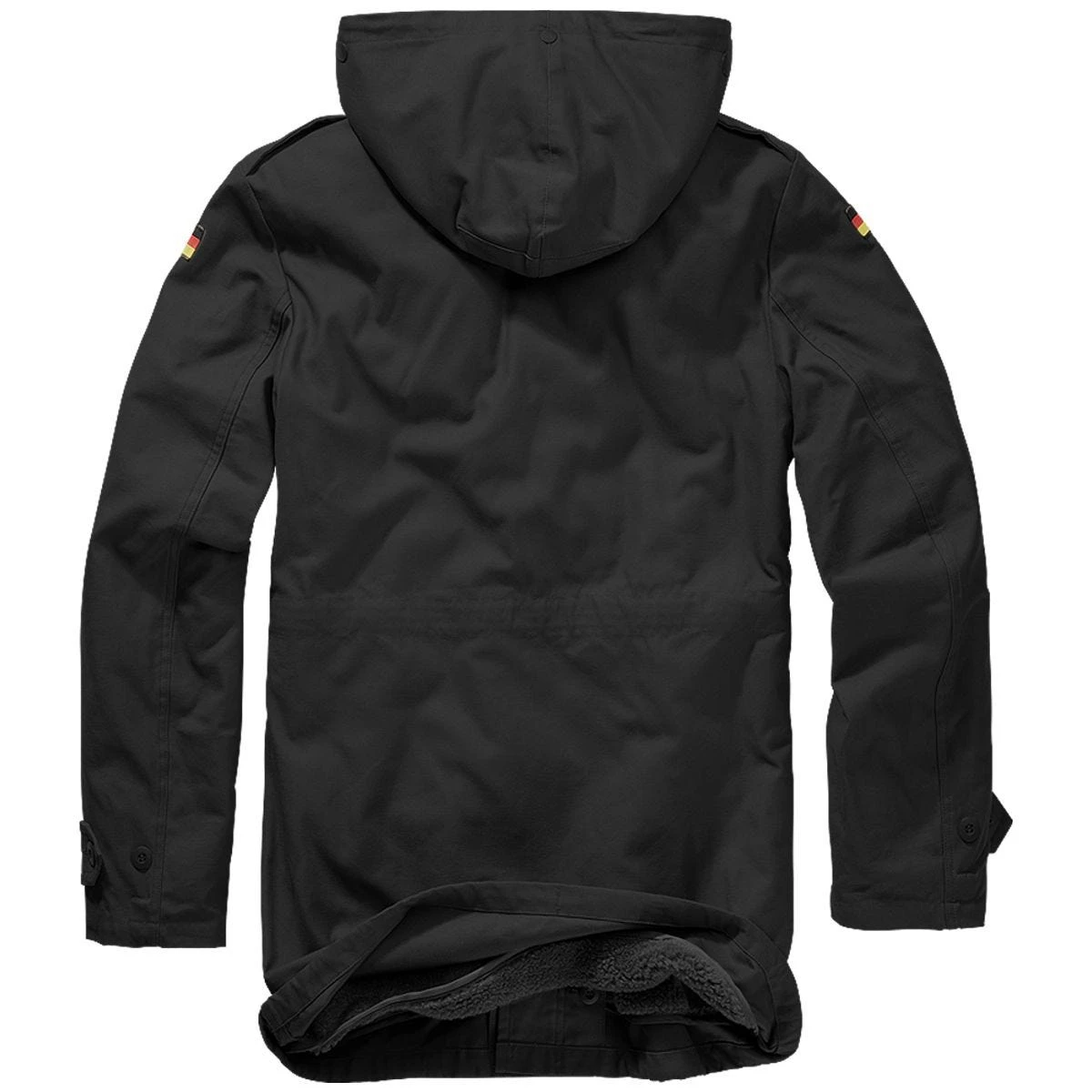 Brandit BW Parka Flag Black 4 Brandit BW Parka Flag Black - Image 2
