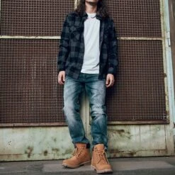 Brandit Check Shirt Black / Grey -Military1st Shop brandit wear check shirt black grey 4