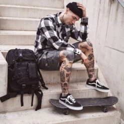 Brandit Check Shirt White / Black -Military1st Shop brandit wear check shirt white black 4