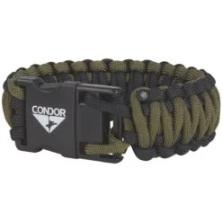 Condor USB Paracord Bracelet Black / Olive Drab