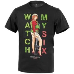 Direct Action Watch My Six T-shirt Black -Military1st Shop direct action watch my six t shirt black 1 1